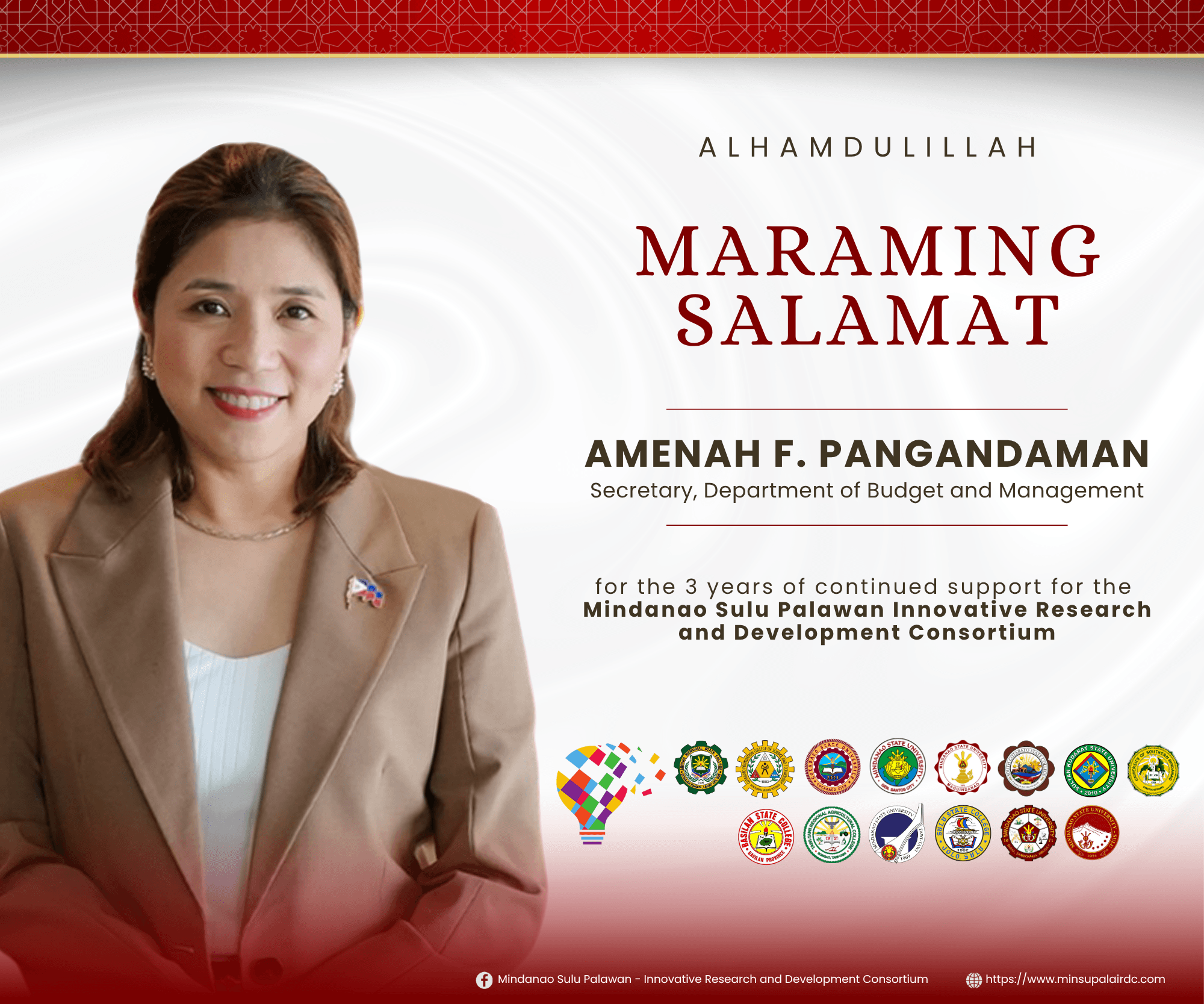 Joint message from Sec. Mina